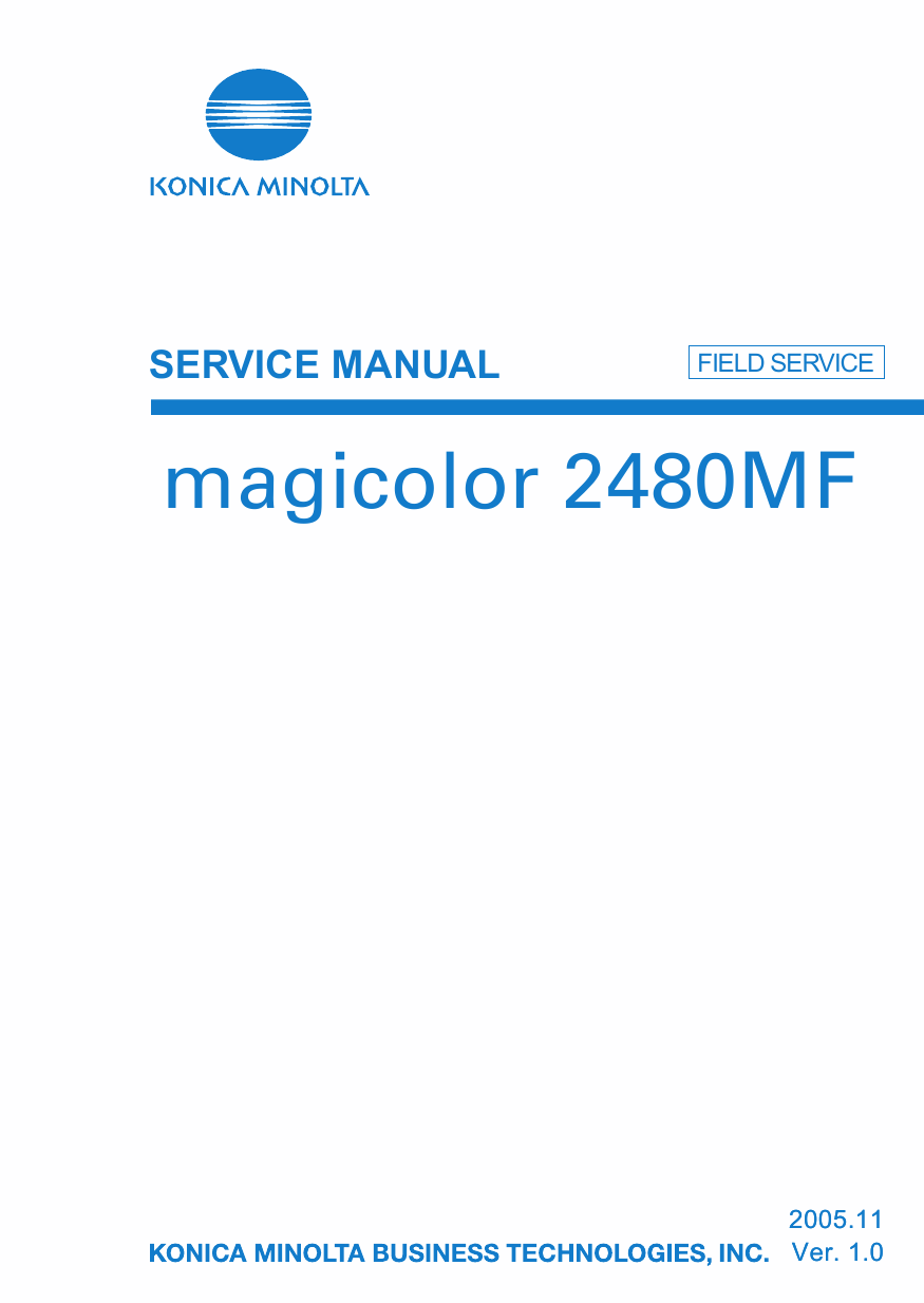 Konica-Minolta magicolor 2480MF FIELD-SERVICE Service Manual-1